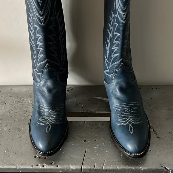 Rare Vintage Cowboy Boots- Blue - Picture 10 of 15